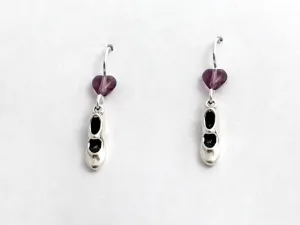 Sterling Silver tap shoe dangle earrings- shoes, dance, dancing, dancer, jazz