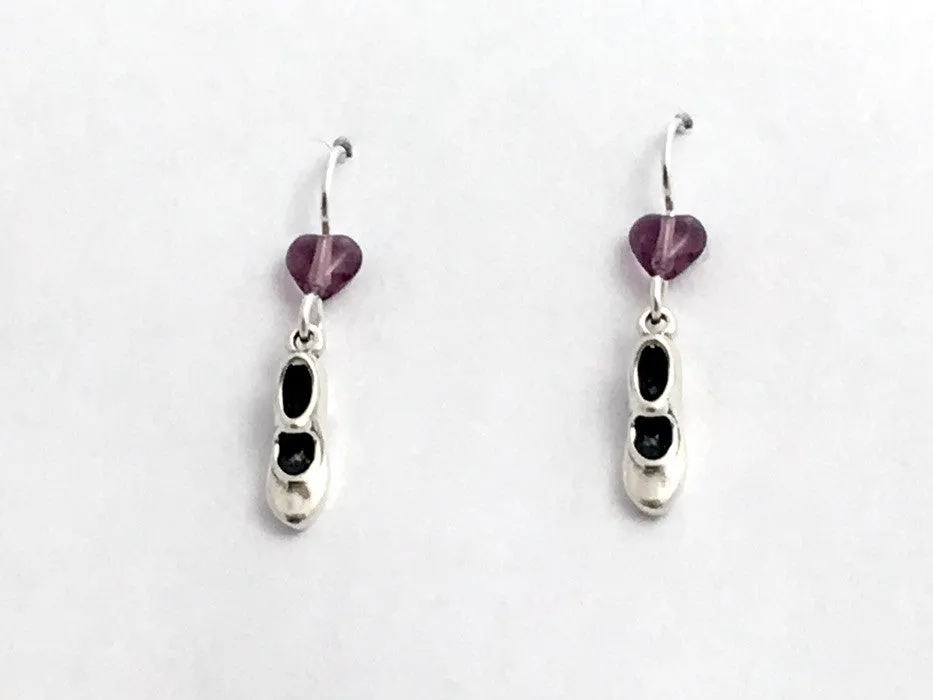 Sterling Silver tap shoe dangle earrings- shoes, dance, dancing, dancer, jazz