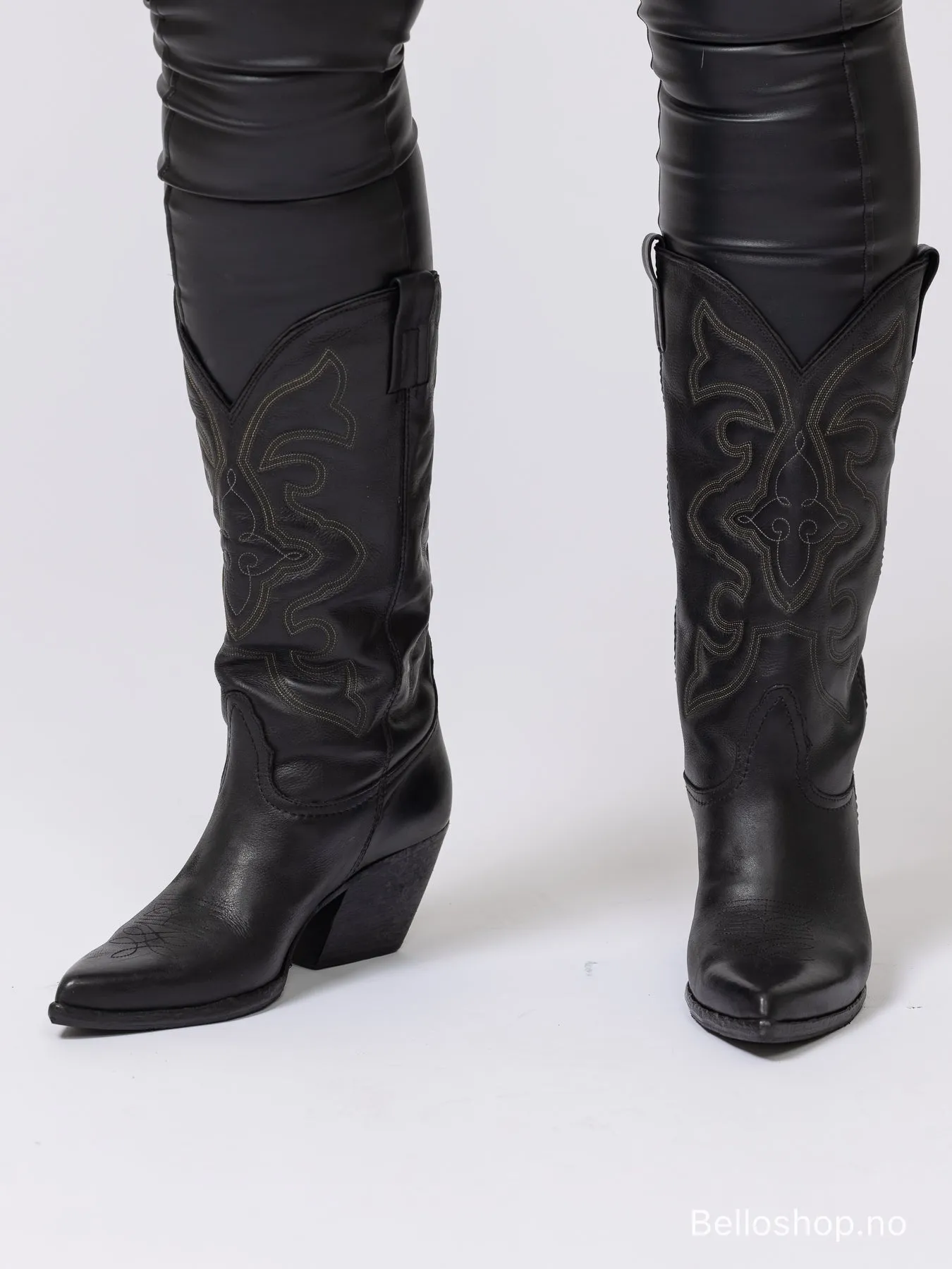 Strategia Glattskinn cowboy boots