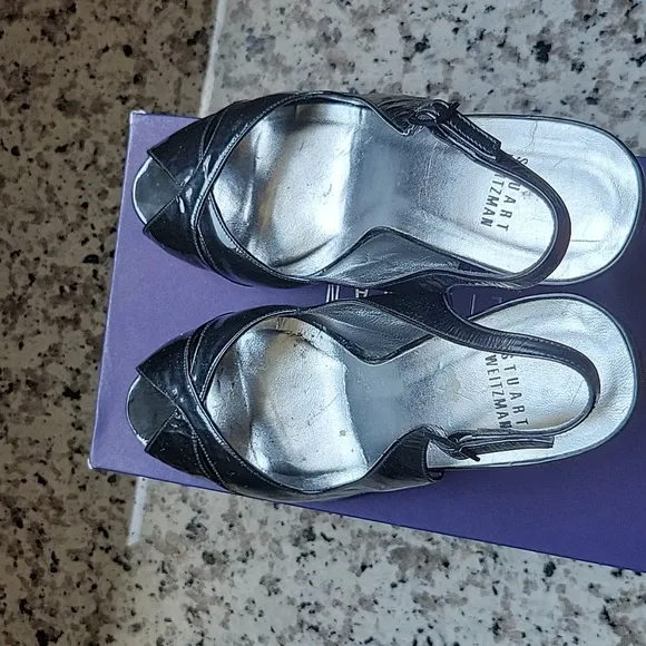 Stuart Weitzman Cachet clear wedges