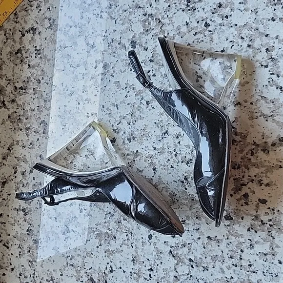 Stuart Weitzman Cachet clear wedges