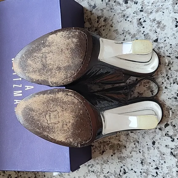 Stuart Weitzman Cachet clear wedges