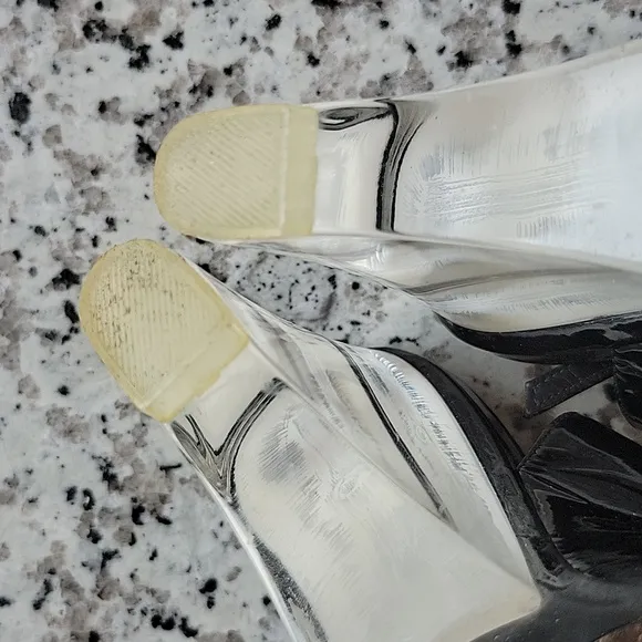Stuart Weitzman Cachet clear wedges