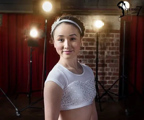 Studio 7 Attitude Sequin Crop Top Chct08 / Adct08 -Clearance