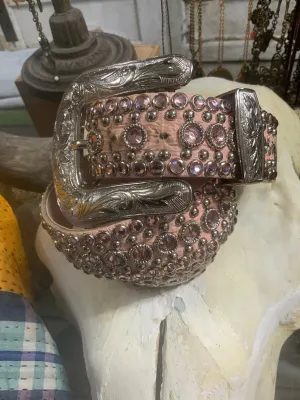 Swarovski 1.5” Pink on Pink Belt