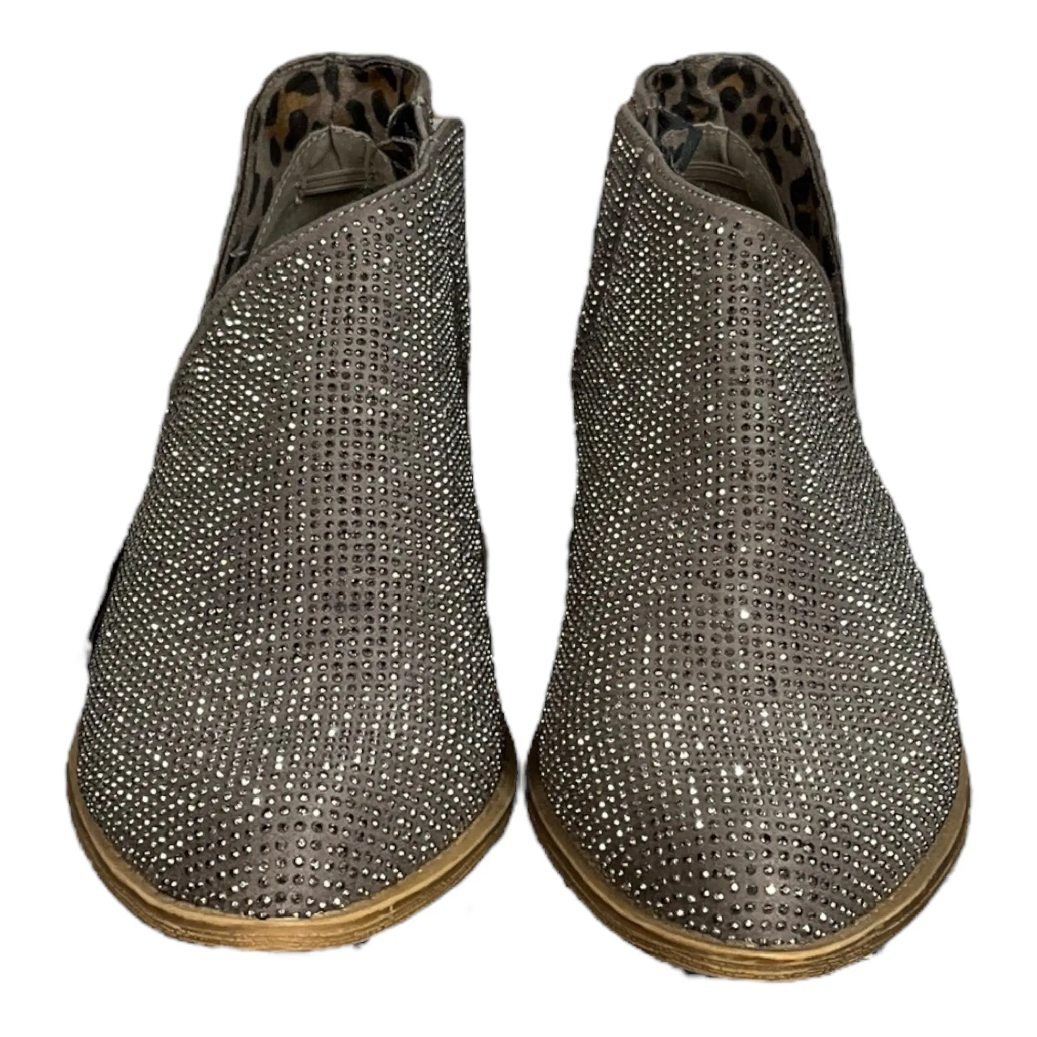 Tan Boots Ankle Flats Cmc, Size 6
