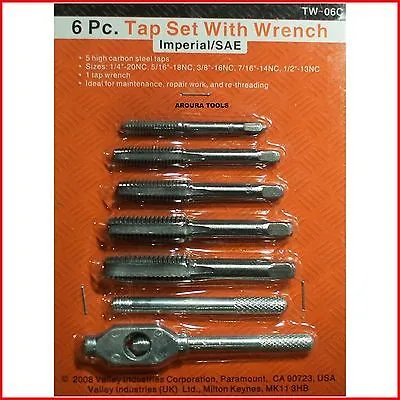 TAP SET WITH  WRENCH - 6pc KIT - NEW
