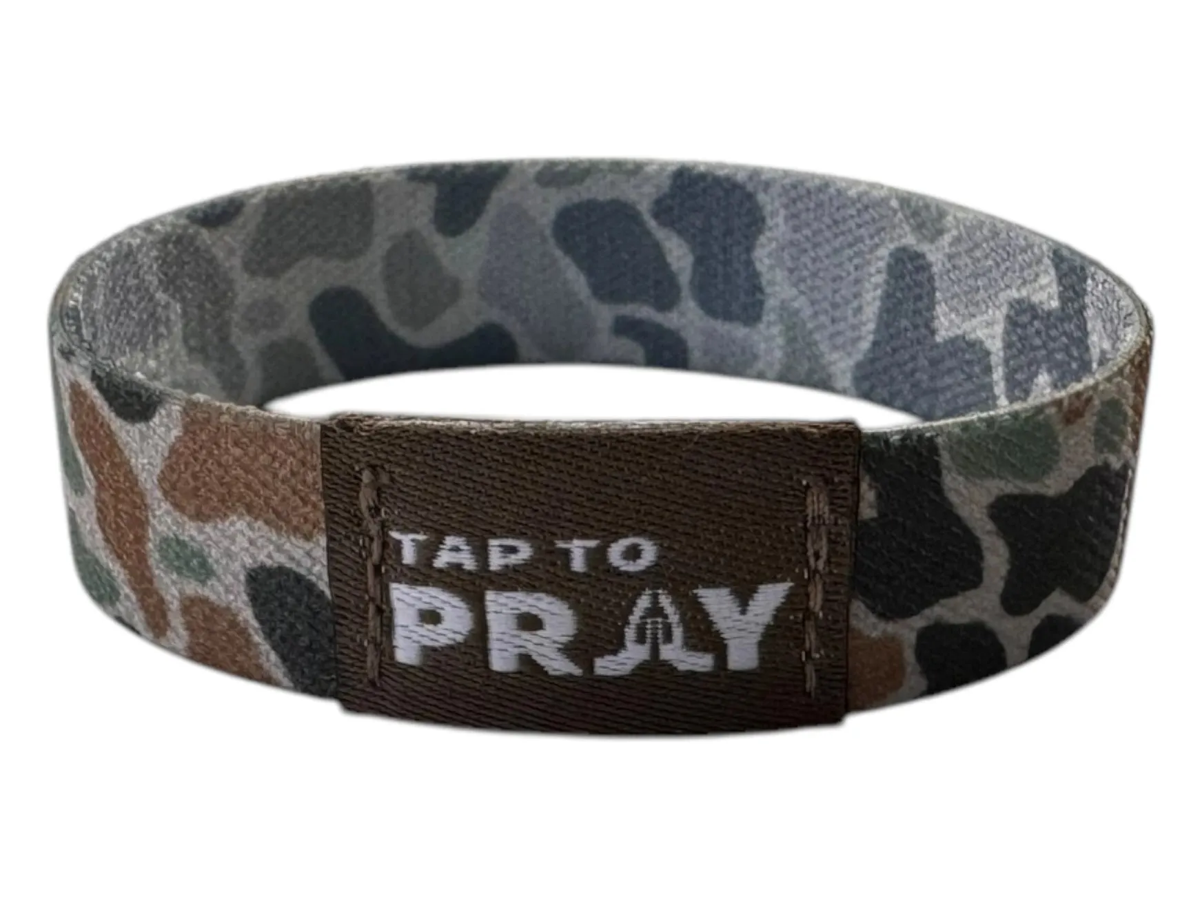 Tap To Pray Wristbands -Rock Camo Classic & Sage