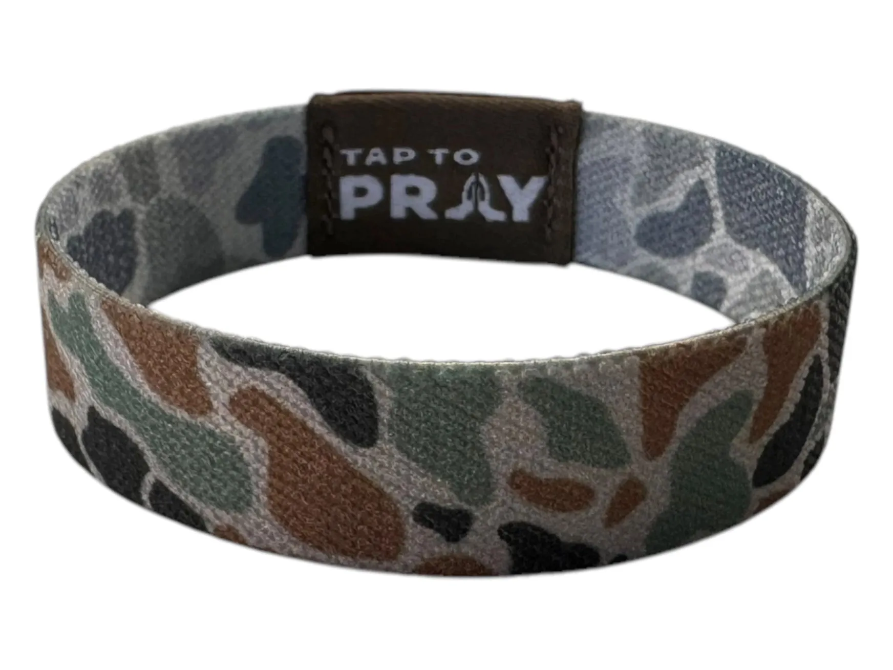 Tap To Pray Wristbands -Rock Camo Classic & Sage