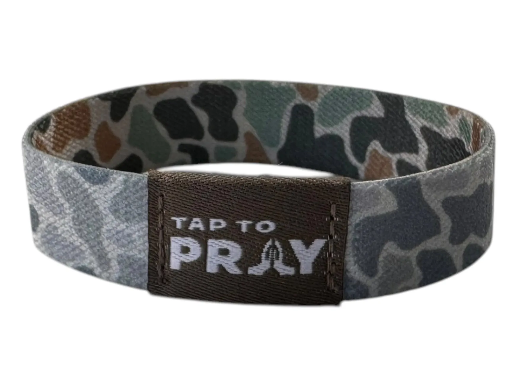 Tap To Pray Wristbands -Rock Camo Classic & Sage
