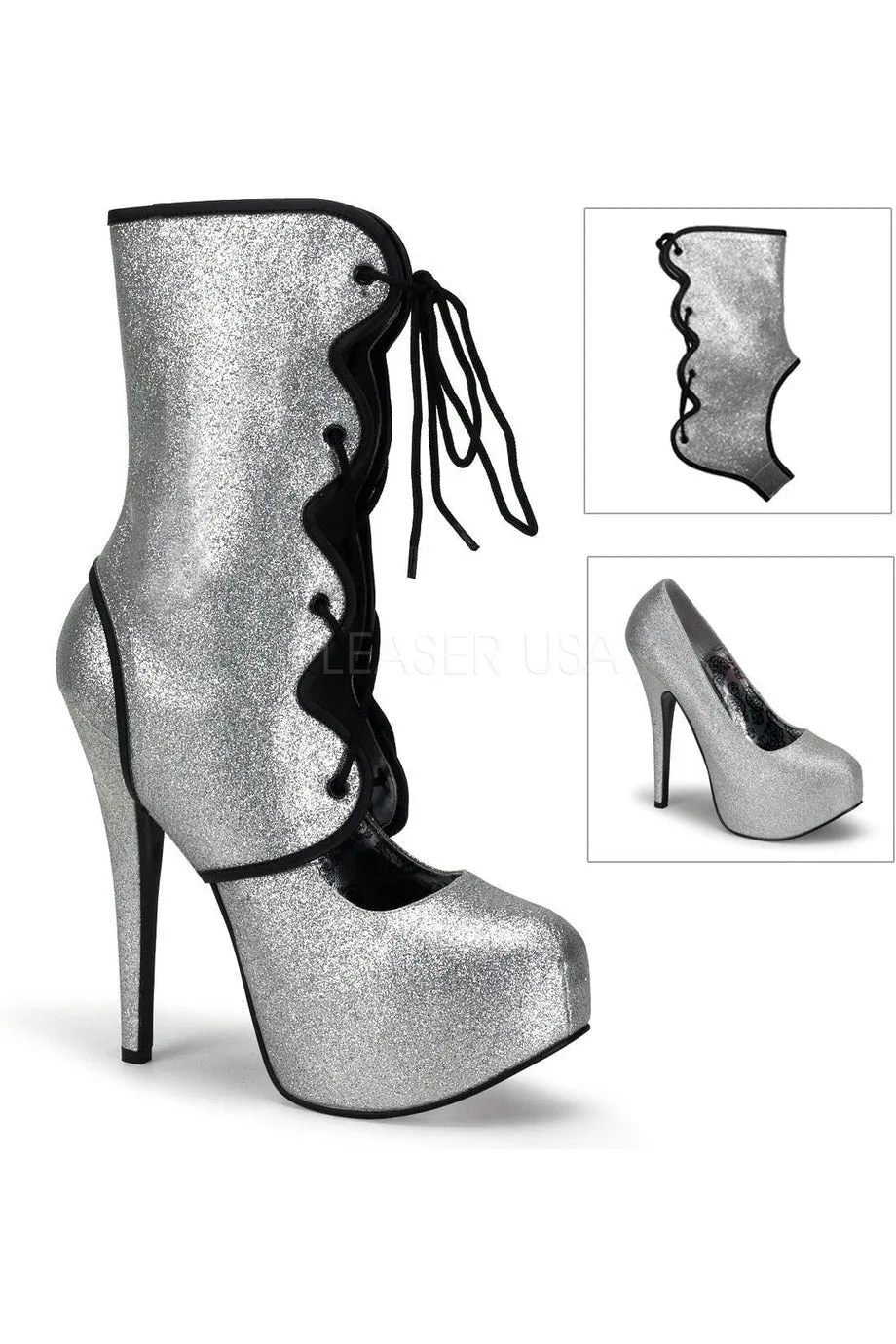 TEEZE-31G Pump  | Silver Glitter