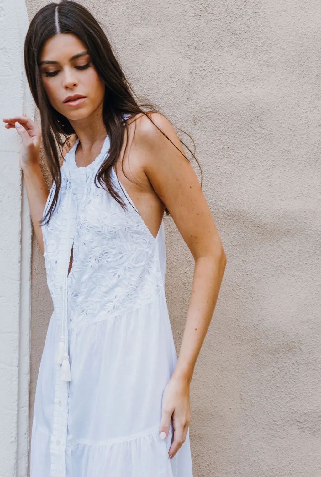 THIRA DRESS - SOLID WHITE