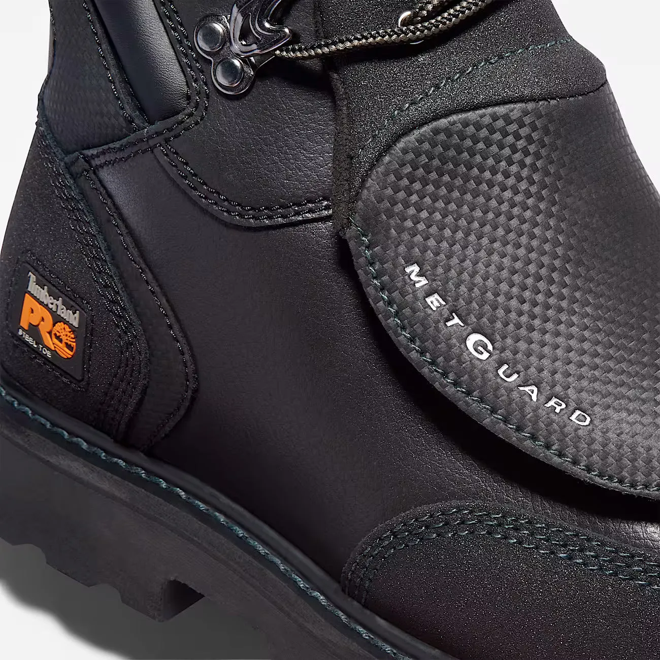 Timberland Pro Men's External Met Guard 6" Steel Toe Work Boot- Black- TB140000001