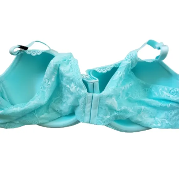 Torrid plus full coverage lightly lined underwire lace bra, 54B, blue