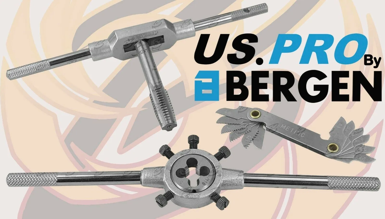 US PRO 32PCS METRIC TAP & DIE SET M3 - M12