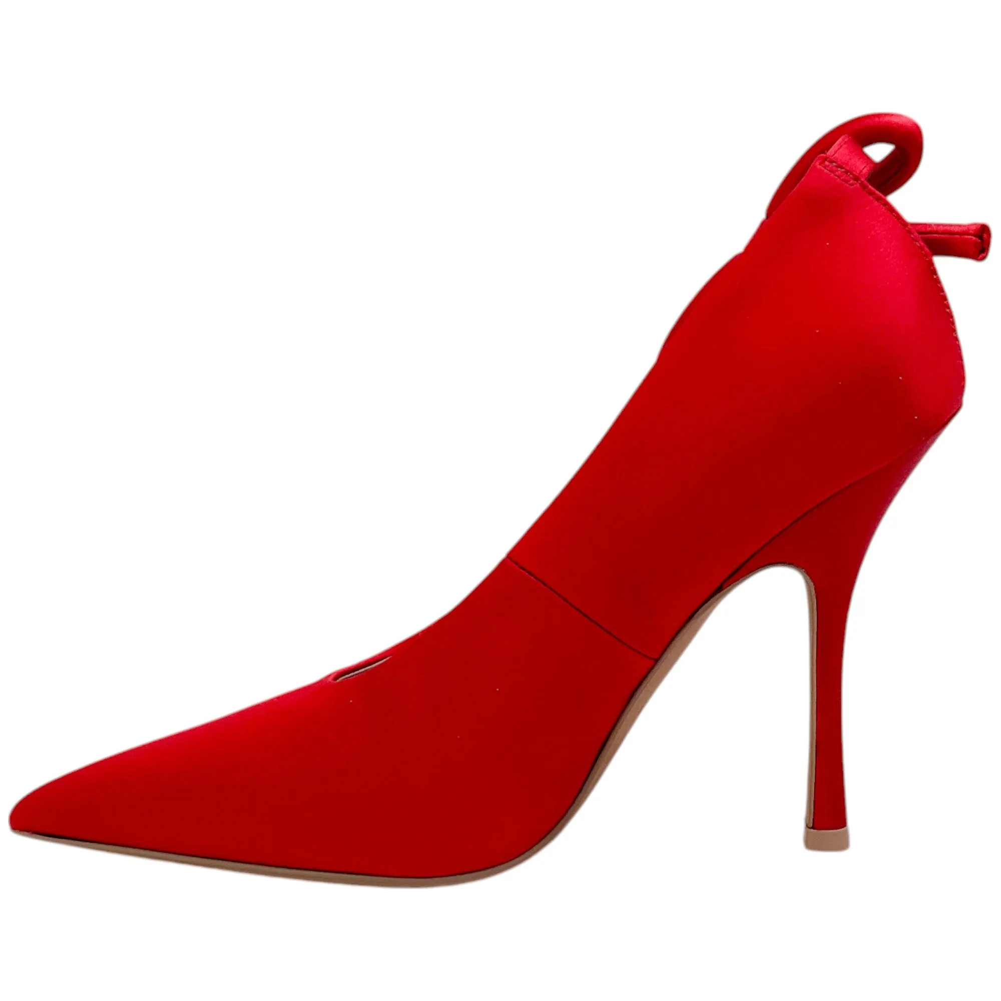 Valentino Rouge Red Satin Nite Out Pumps