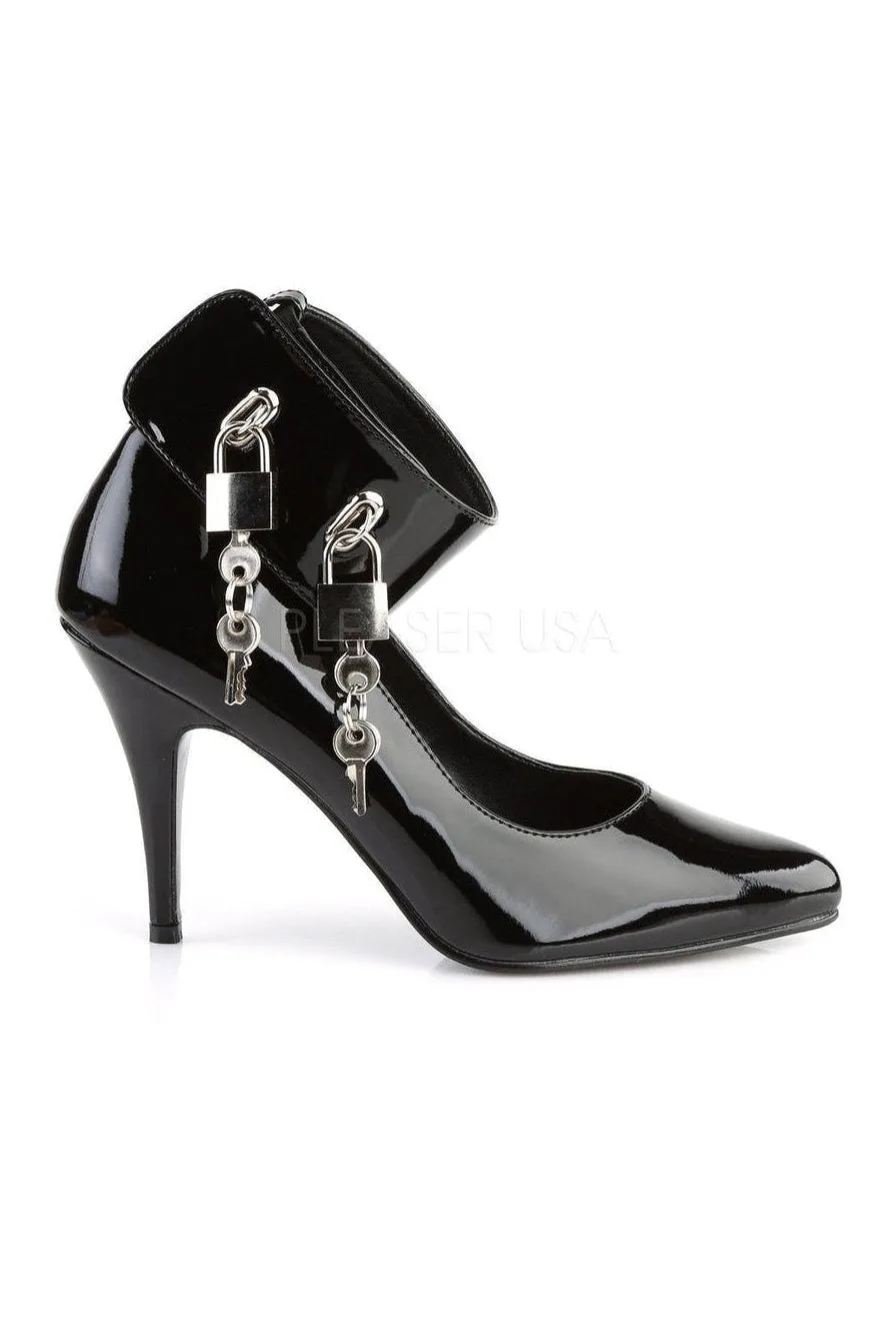 VANITY-434 Pump  | Black Patent
