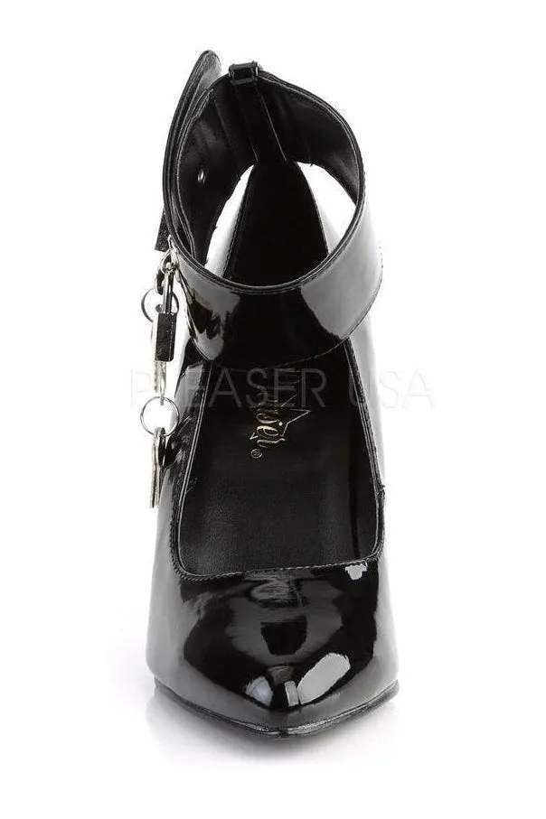 VANITY-434 Pump  | Black Patent