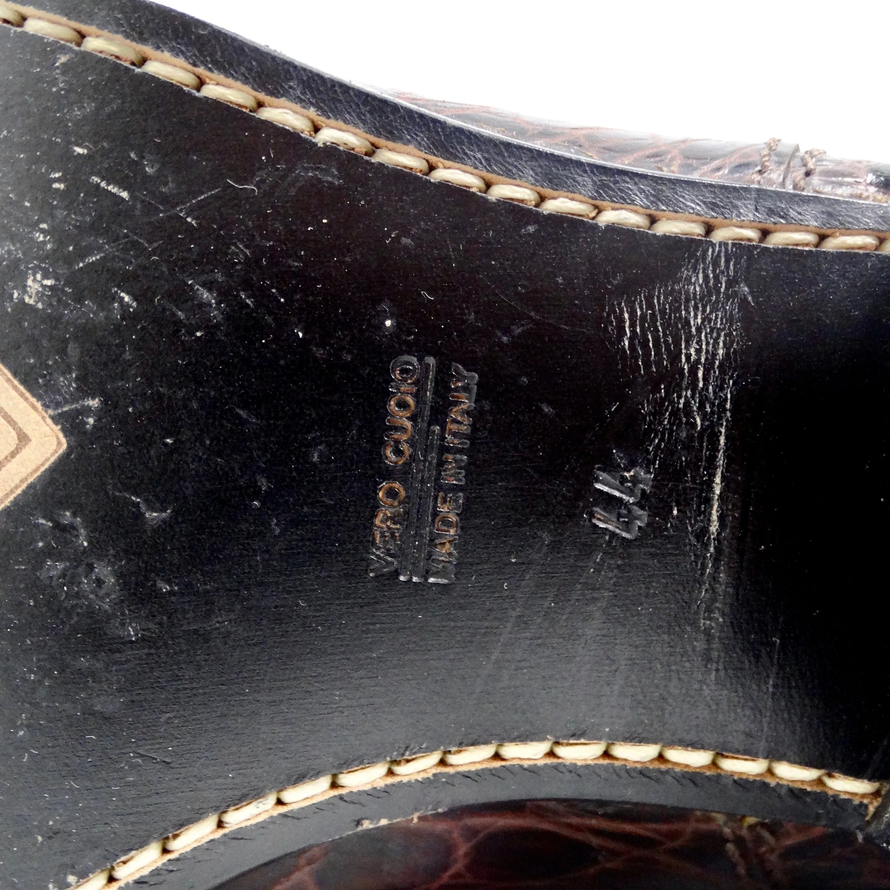Vintage cowhide Sterling Silver Cowboy Boots