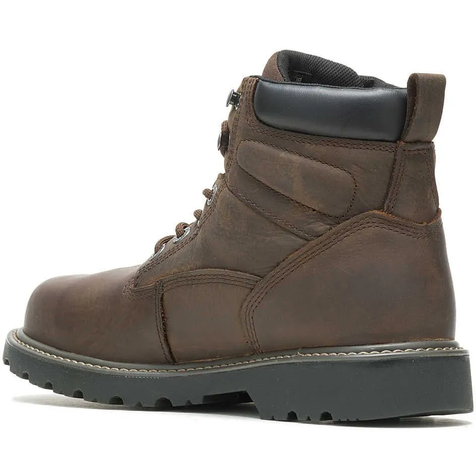 Wolverine Men's Floorhand 6" Steel Toe WP Work Boot -Brown- W10633