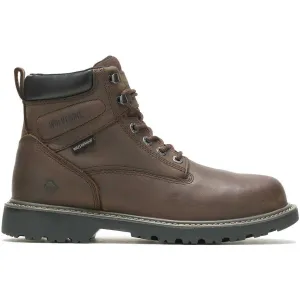 Wolverine Men's Floorhand 6" Steel Toe WP Work Boot -Brown- W10633