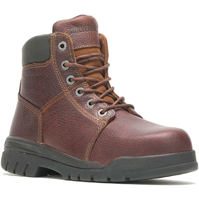 Wolverine Men's Marquette 6" Steel Toe Work Boot - Walnut - W04713