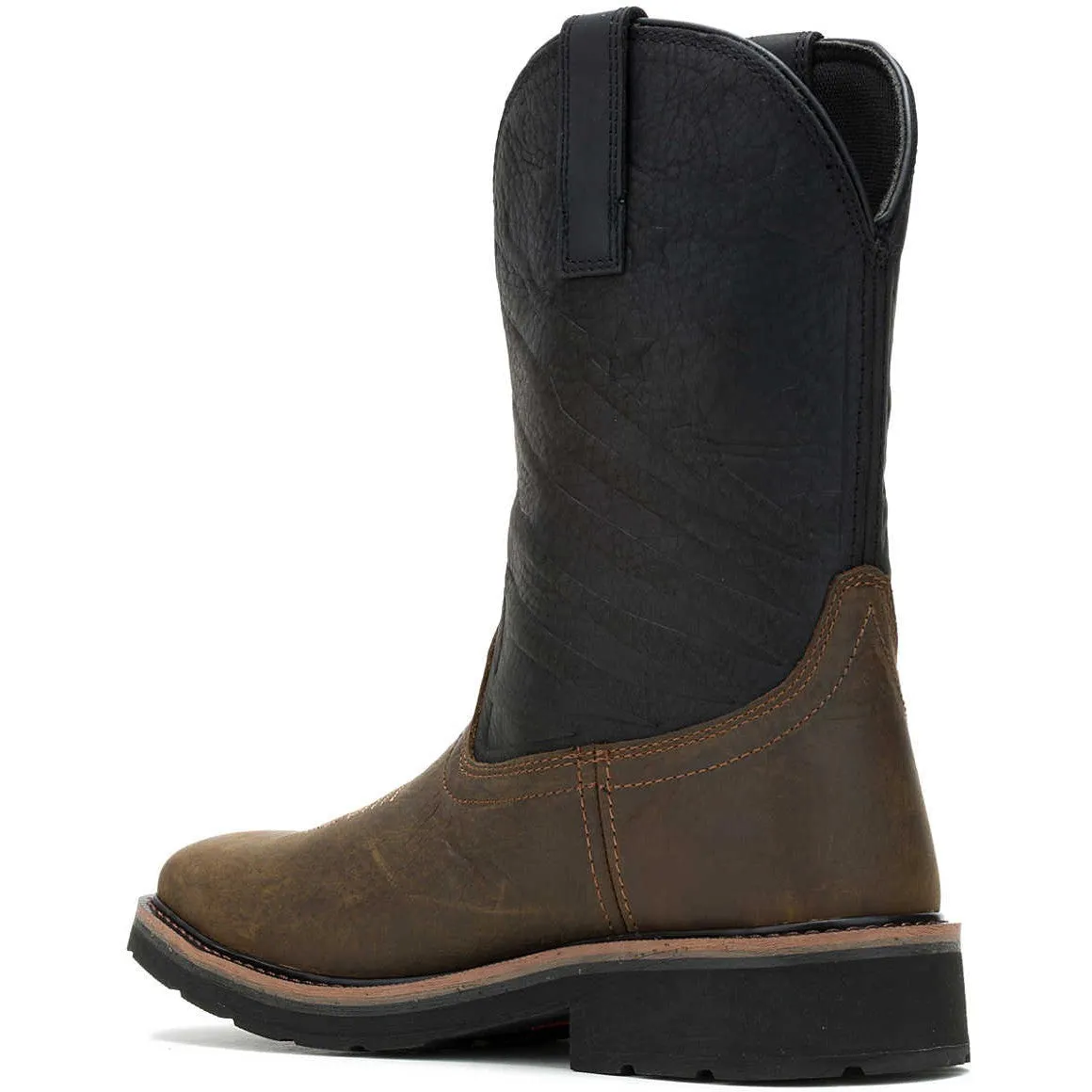 Wolverine Men's Rancher Flag Lx Steel Toe WP Western Work Boot -Black- W241185