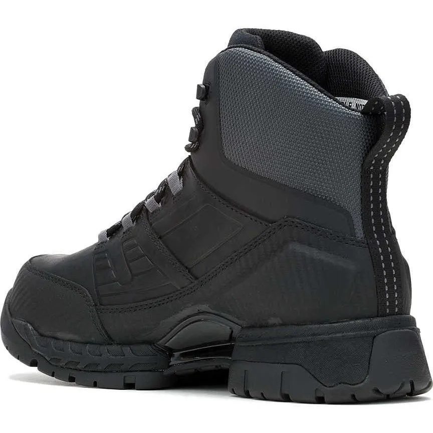 Wolverine Men's Surge Lx 6" Safety Toe WP Composite Toe Work Boot -Black- W241187