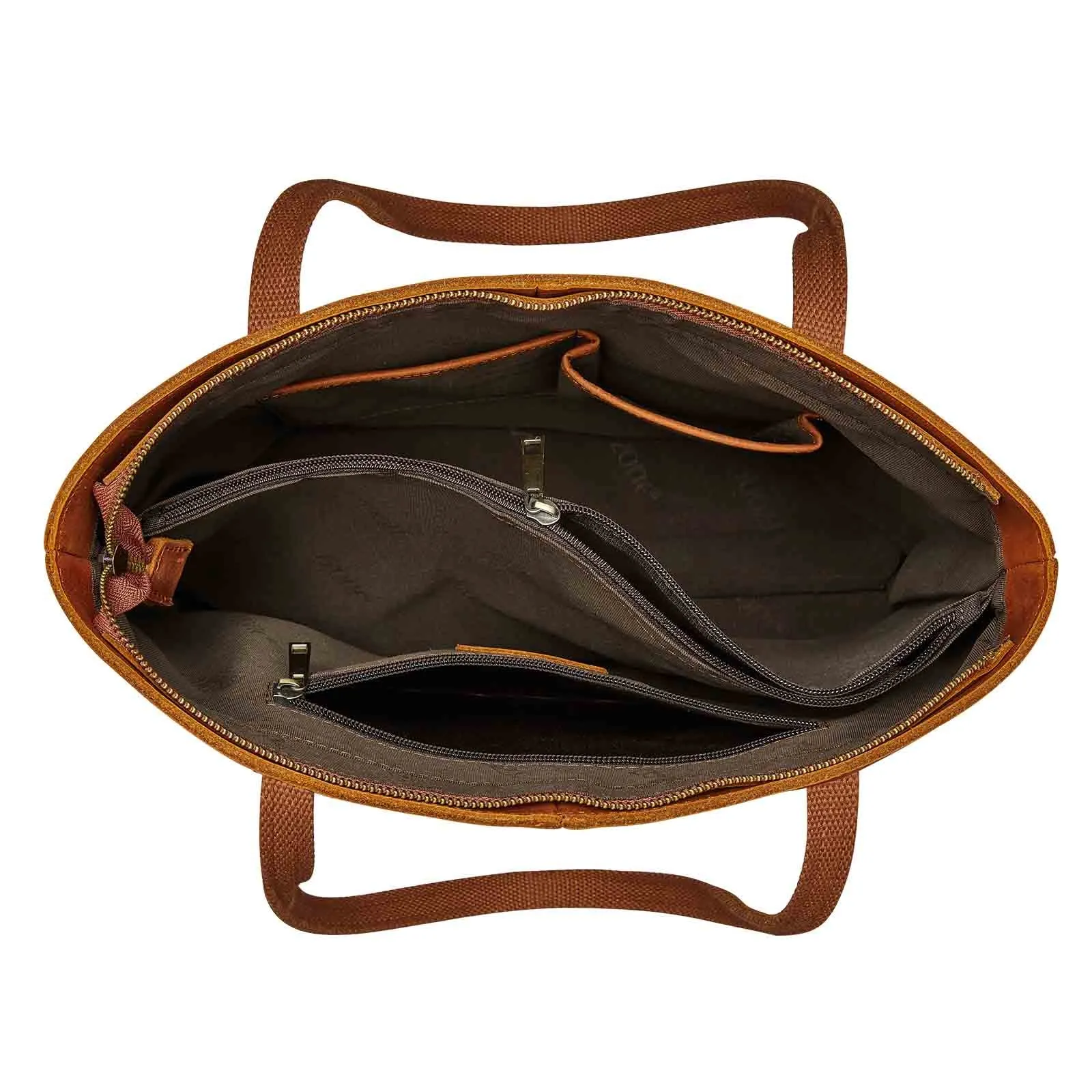 Women Vintage Genuine Leather Tote Shoulder Bag Handbag