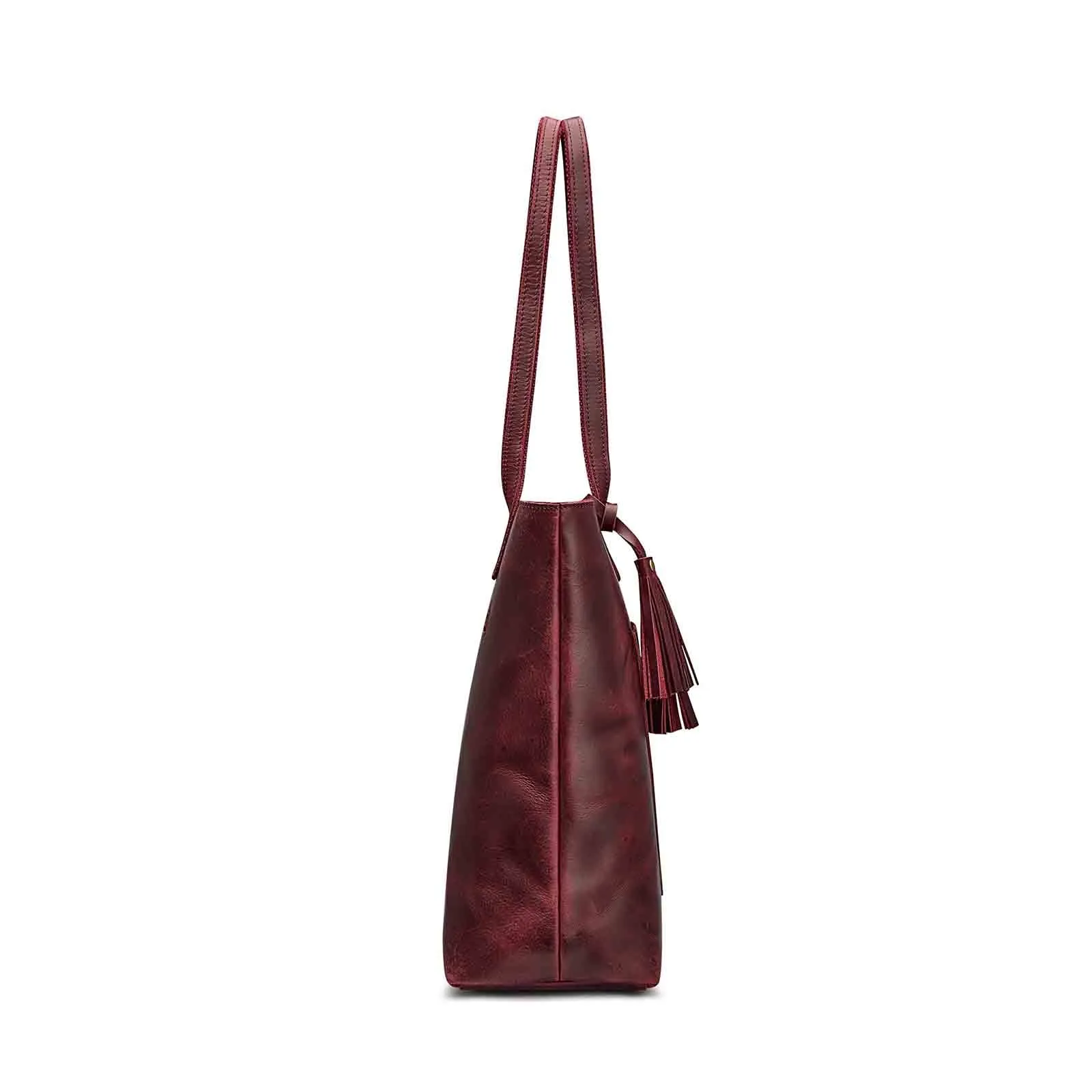 Women Vintage Genuine Leather Tote Shoulder Bag Handbag