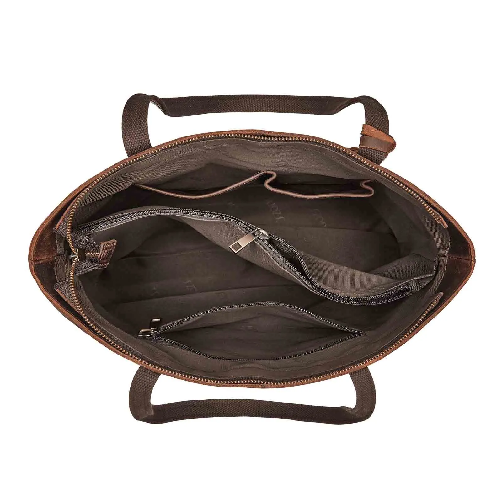 Women Vintage Genuine Leather Tote Shoulder Bag Handbag