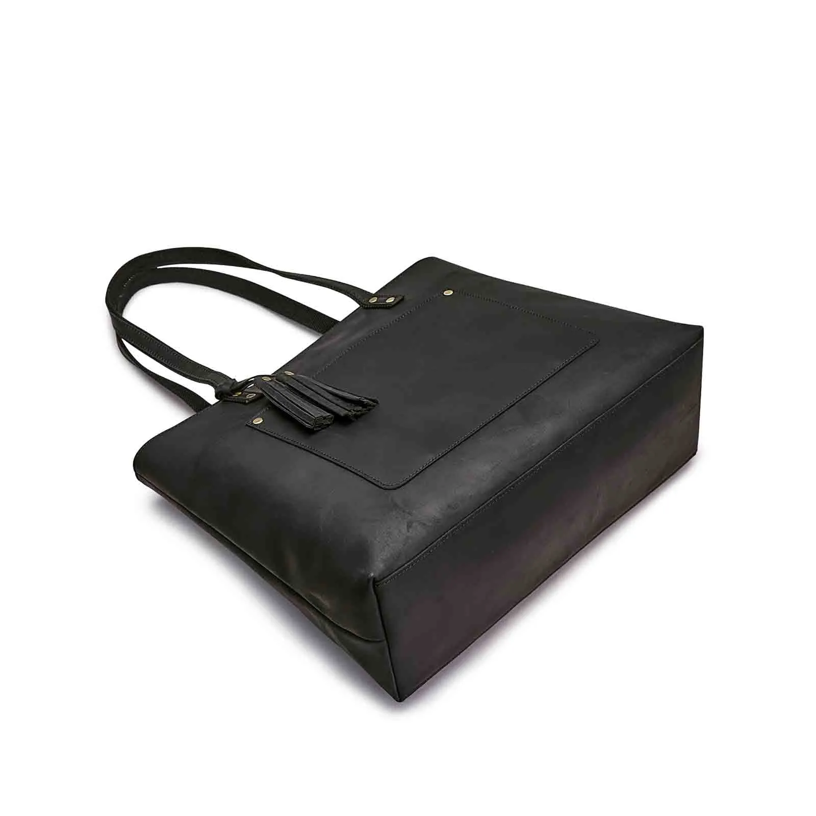 Women Vintage Genuine Leather Tote Shoulder Bag Handbag