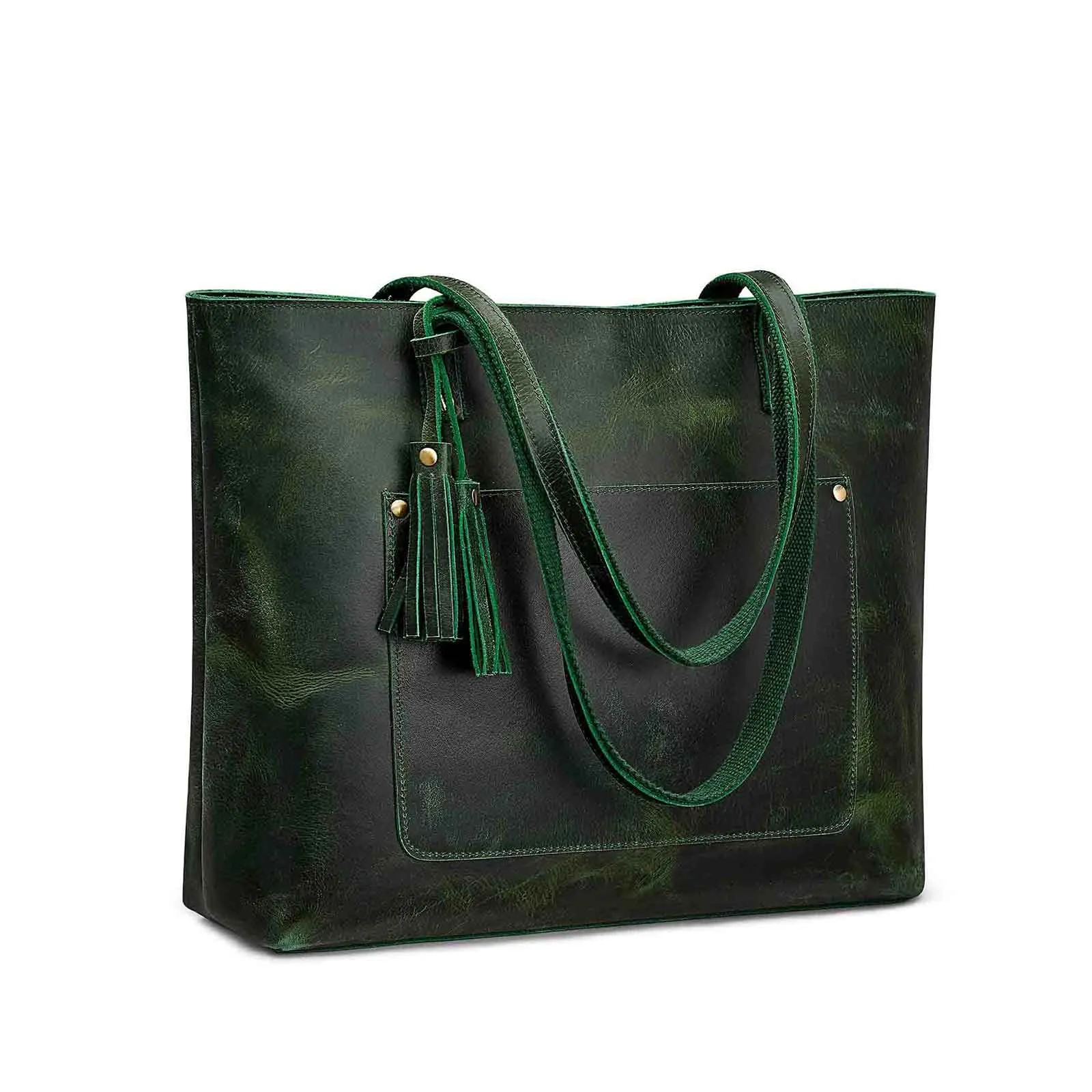Women Vintage Genuine Leather Tote Shoulder Bag Handbag
