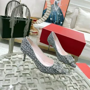 Woolen Cloth High Heels Women Party Shoes Pumps