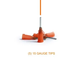 Xiem Applicator Tips 15-Gauge Pack of 5