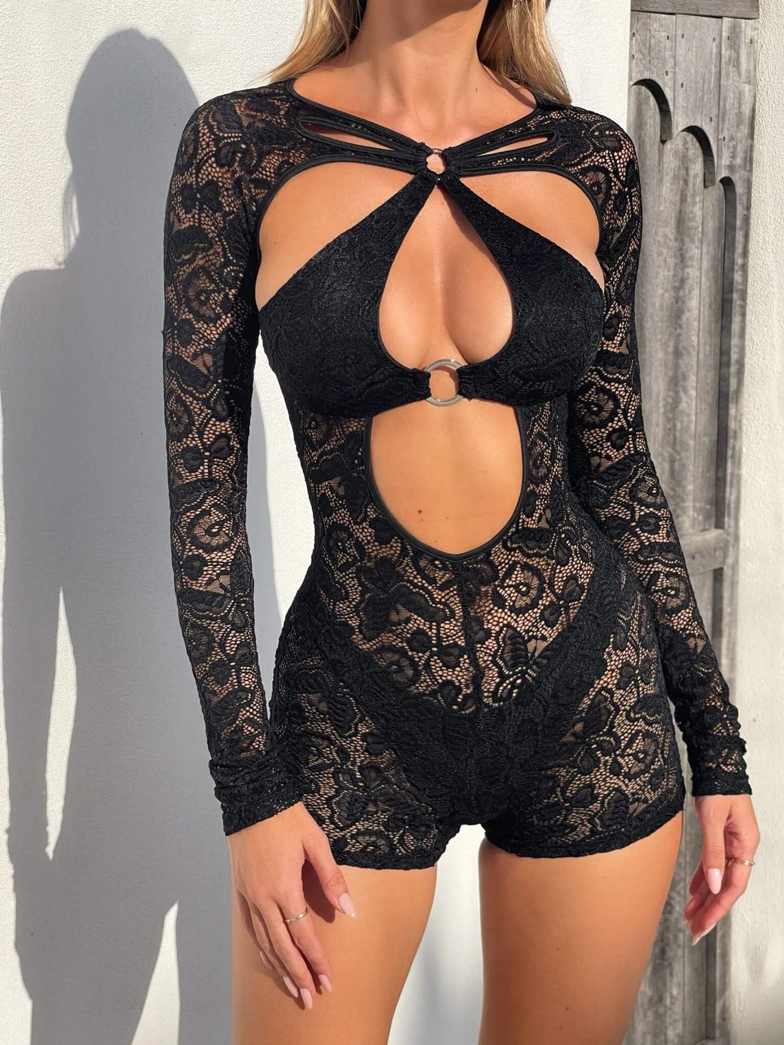 ZOE PLAYSUIT BLACK